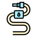 Filtered drinking water icon vector flat