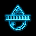 filtered water neon glow icon illustration