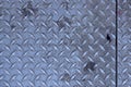 Heavy Metal Diamond Plate Texture with Grunge and Grime Royalty Free Stock Photo