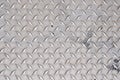 Heavy Metal Diamond Plate Texture with Grunge and Grime Royalty Free Stock Photo
