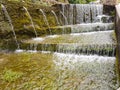 Filtration of natural water that generates the birth of a river Royalty Free Stock Photo