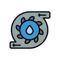 Filtre, water icon. Simple color with outline vector elements of aqua icons for ui and ux, website or mobile application