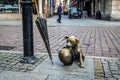 comic strip dog Filus sculpture in Torun city Royalty Free Stock Photo