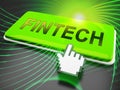 Fin Tech Financial Technology Business 3d Illustration