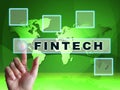 Fin Tech Financial Technology Business 3d Illustration