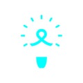 Bulb, light , business light, idea, Creative business idea cyan olor icon