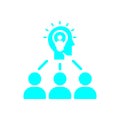 Bulb, light , business light, idea, Creative business idea team olor icon