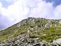 Final ascent up Nethermost Pike, Lake District Royalty Free Stock Photo