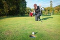 The final blow at golf tournament