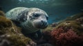 The Final Caribbean Monk Seal on the Coral Reef