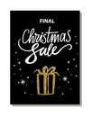 Final Christmas Sale Banner Vector Illustration Royalty Free Stock Photo