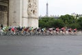 Final circle. Tour de France, Paris, France. Sport competitions. Bicycle peloton. Royalty Free Stock Photo