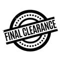 Final Clearance rubber stamp