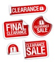 Final clearance sale stickers.