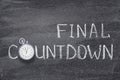 Final countdown watch Royalty Free Stock Photo