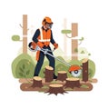Final Cut with Brush Cutter Royalty Free Stock Photo