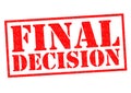 FINAL DECISION Royalty Free Stock Photo