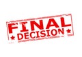 Final decision