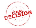 Final decision Royalty Free Stock Photo