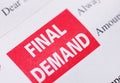 Final demand Royalty Free Stock Photo