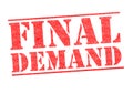 FINAL DEMAND Stamp Royalty Free Stock Photo