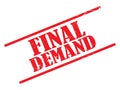 Final demand stamp Royalty Free Stock Photo