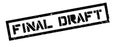 Final Draft rubber stamp Royalty Free Stock Photo