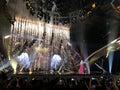 Final of Eurovision 2017 on the stage of the International Exhibition Center in the Kyiv, Ukraine. Anja from Denmark