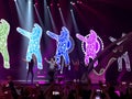 Final of Eurovision 2017 on the stage of the International Exhibition Center in the Kyiv, Ukraine. Francesco Gabbani from