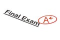 Final Exam Marked With A+