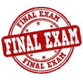 Final exam sign or stamp