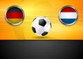 Final football. Germany and Netherlands in Brazil