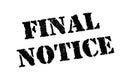 Final Notice Royalty Free Stock Photo