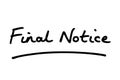 Final Notice Royalty Free Stock Photo