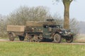 M3 halftrack advancing to Groningen, the Netherlands Royalty Free Stock Photo