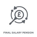 Final salary pension scheme icon from Final salary pension scheme collection.