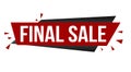 Final sale banner design Royalty Free Stock Photo