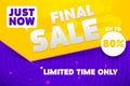 Final Sale Banner Royalty Free Stock Photo