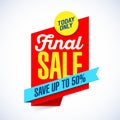 Final Sale banner Royalty Free Stock Photo