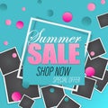 Final Sale. Paper cut design. Vector. Summer sale.