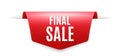 Final Sale. Special offer price sign. Vector Royalty Free Stock Photo