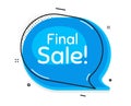 Final Sale. Special offer price sign. Vector Royalty Free Stock Photo