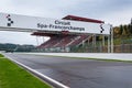 Final straight at circuit de Spa-Francorchamps Royalty Free Stock Photo