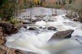 The Final Stretch Of Ragged Falls On Oxtongue River Royalty Free Stock Photo