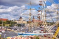 Final of The Tall Ships Races 2017 in Szczecin seen from Lasztownia island.