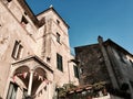 Finalborgo from below, Savona, Italy Royalty Free Stock Photo