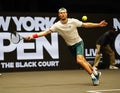 Finalist Andreas Seppi of Italy in action during his final match at the 2020 New York Open tennis tournament