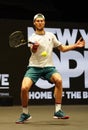 Finalist Andreas Seppi of Italy in action during his final match at the 2020 New York Open tennis tournament