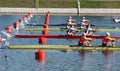 The finals in rowing Royalty Free Stock Photo