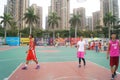The finals of the three men's basketball match